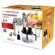 Esperanza - Frullatore EKM004 0,6 l Frullatore ad immersione Nero, Argento, Trasparente 800 w