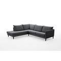 Atlantic Home Collection Ecksofa Rekvik, Ecke Links, Anthrazit, Breite x Tiefe x Höhe: 258 x 90/221 x 79 cm