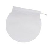 100 Pack Empty Tea Bags Tea Filter Bags Tea Infuser Drawstring Loose White_Circle_6x8cm