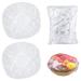 300PCS Plastic Elastic Bowl Covers Reusable Plastic Food Covers with Elastic Food Storage Covers Bowl Covers for Leftover Plastic Covers for Bowls for Family Outdoor Picnic Easter