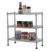 GoDecor 3-Shelf Wire Shelving Unit Storage Rack Organizer for Living Room Closet Kitchen 17.7 L x 8 W x 17.7 H
