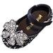 Toddler Baby Girls Sandals Pearl Sequin Rhinestone Bow Princess Shoes Dance Shoes Summer Non Slip Flat