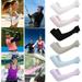 UV Sun Protection Cooling Arm Sleeves Cover for Women & Men QJUHUNG Sunblock Long Sun Protective Sleeves Cover Performance Stretch & Moisture Wicking for Biking Driving Fishing Golf Hiking