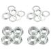 Uxcell Skateboard Lock Nuts Set 5/16 Skateboard Truck Axle Washers Spacer Hardware Repair Kit Silver 2 Set