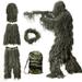 5 in 1 Ghillie Suit 3D Camouflage Hunting Apparel Camo Jungle Combat Clothes for Men Youth Including Jacket Pants Hood Carry Bag