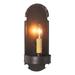 Irvins Country Tinware Foot Sconce in Kettle Black