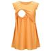Baycosin Maternity Tank Tops Summer Sleeveless Solid Nursing Tees Blouse Pregnancy Vest For Breastfeeding