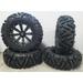 MSA Black Kore 16 ATV Wheels 30 Moto MTC Tires Sportsman RZR Ranger