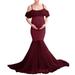 Maternity Dress Lace Long Women Pregnants Maternity Photography Props Short Sleeve Solid Dress Baby Clothes Girl