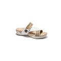 Wide Width Women's Desiree Sandal by Hälsa in White Multi (Size 9 1/2 W)