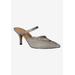 Wide Width Women's Estelia Mules by J. Renee in Pewter Glitter (Size 11 W)