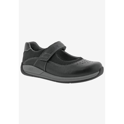 Extra Wide Width Women's Trust Shoe by Drew in Black Leather (Size 7 1/2 WW)