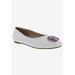 Women's Sybil Flat by Bellini in White Smooth (Size 9 M)