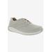 Wide Width Women's Tour Sneaker by Drew in Ivory Leather (Size 8 W)