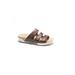 Wide Width Women's Delight Sandal by Hälsa in Dark Brown Embossed (Size 9 W)