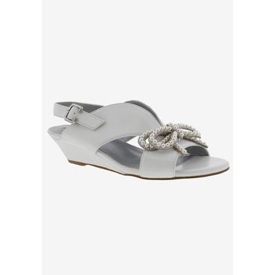 Wide Width Women's Lady Sandal by Bellini in White Smooth (Size 7 1/2 W)