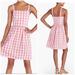 J. Crew Dresses | J By J. Crew Women’s Gingham Check Pink Dress Xxs | Color: Pink/White | Size: Xxs