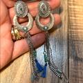 Free People Jewelry | Free People Dangle Earrings | Color: Blue/Silver | Size: Os
