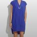 Madewell Dresses | Madewell Cobalt Blue Du Jour Sleeveless Tunic Dress - Size M | Color: Blue | Size: M