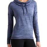 Athleta Tops | Athleta Blissful Cowl Neck Sweatshirt | Color: Blue | Size: Xs