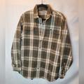 Carhartt Other | Men's Xl Tall Carhartt Long Sleeve Plaid Flannel Shirt Hubbard 101294 | Color: Green/Tan | Size: Xl Tall