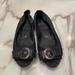 Burberry Shoes | Burberry Peep-Toe Navy Canvas / Jean Ballet Flats Shoes Eu 39 | Color: Black/Blue | Size: 8