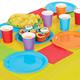 Baker Ross FX750 Regenbogenfarben-Tischgeschirr Party-Packung - Packung mit 25 Teilen, Regenbogen Partygeschirr für Kinderpartys