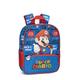 SUPERMARIO - Mini-Rucksack für Schule und Zeit, Unisex, lässiger Rucksack für Jungen und Mädchen - 22 x 10 x 33 cm, blau, Taglia unica, Casual