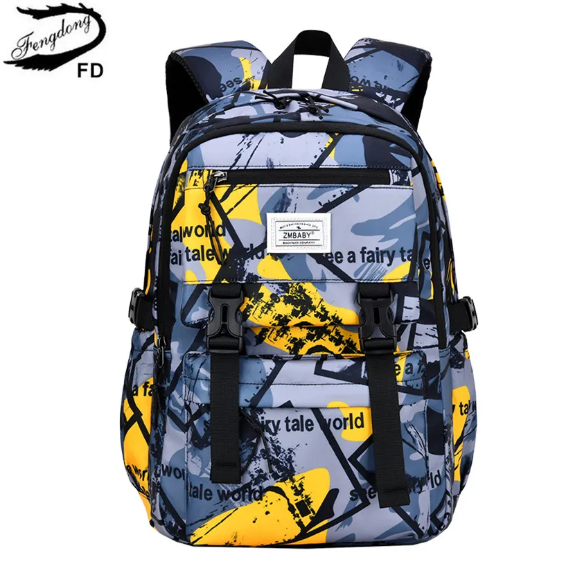 Fengdong sacs d'école primaire pour garçons sac à dos léger grande capacité sac à dos étanche sac à dos pour étudiant élémentaire
