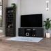 Edmonton 2 Piece Living Room Set, TV Stand + Bar Cabinet , Black / Espresso - FM Furniture CLIV21