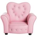 Princess Chair - Kids Lazy Sofa Toddler Tufted Upholstered Sofa Chair Princess Couch Furniture with Diamond Decoration for Preschool Child Pink