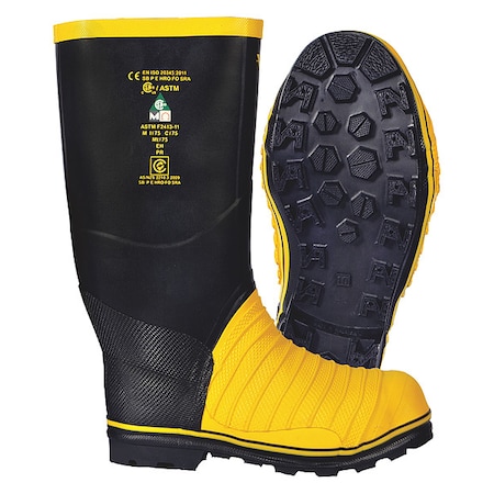 VIKING VW49T-13 Unisex Viking(R) Miner 49er Tall Rubber Boot, Steel Toe, 16"