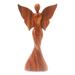 Novica Handmade Angel Of Pleasure Wood Sculpture