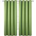 Amay Blackout Grommet Curtain Panel Fresh Green 52 Inch Wide by 45 Inch Long- 1Panel