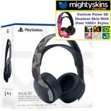 Sony PlayStation 5 - PULSE 3D Wireless Headset for PS5 PS4 and PC - Grey Camouflage â€“ and Mightyskins Custom Skin Voucher â€“ Limited Bundle