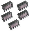 5Pcs Dc5-120V 0.56 2 Wire Led Digital Display Panel Voltmeter Volt Tester Blue