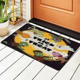 ZICANCN Halloween Trick or Treat Area Rugs Doormat Facecloth Non-Slip Floor Mat Rug for Living Room Kitchen Sink Area Indoor Outdoor Entrance 72 x48