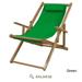 Casual Home 114-00-011-33 Sling Chair Natural Frame with Green Canvas