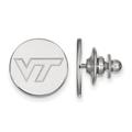 LogoArt Sterling Silver Rhodium-plated Virginia Tech Lapel Pin