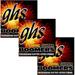 GHS Boomers Guitar Strings 3-Pack 7-String Roundwound Electric Medium Heavy 11-64