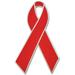 PinMart Breast Heart Disease Prevention and Awareness Ribbon Lapel Pin â€“ Red Ribbon prevention Pin