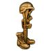 Final Tribute Battle Cross Fallen Soldier Gold Lapel Pin