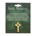 FB Jewels Celtic Cross w/Green Stone Lapel Pin