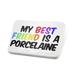 Porcelein Pin My best Friend a Porcelaine Dog from France Lapel Badge â€“ NEONBLOND