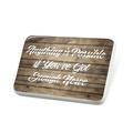 Porcelein Pin Painted Wood Anything is Possible if You ve Got Enough Nerve Lapel Badge â€“ NEONBLOND