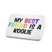 Porcelein Pin My best Friend a Koolie Dog from Australia Lapel Badge â€“ NEONBLOND