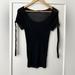 Gucci Tops | 100% Silk Gucci Black Top With Ties Around The Sleeves In Size M | Color: Black | Size: M