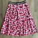 Kate Spade Skirts | Kate Spade Floral Midi Skirt | Color: Black/Pink | Size: 2