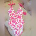 Kate Spade Swim | Kate Spade One Piece One Piece Bathing Suit | Color: Pink/White | Size: Xs