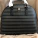 Tory Burch Bags | New Tory Burch Robinson Perforated Satchel Bag Black Purse White $550 | Color: Black/Cream | Size: Os